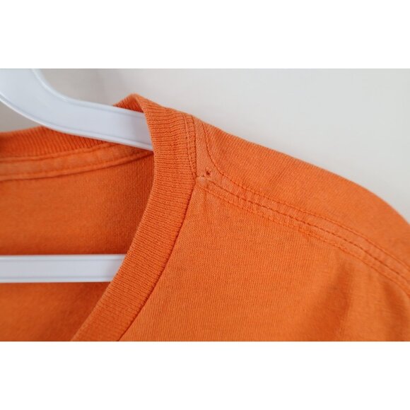 Vintage 90s Ralph Lauren Mens Medium Distressed Spell Out Short Sleeve T-Shirt - Picture 9 of 14